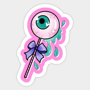 Creepy cute eye candy Sticker